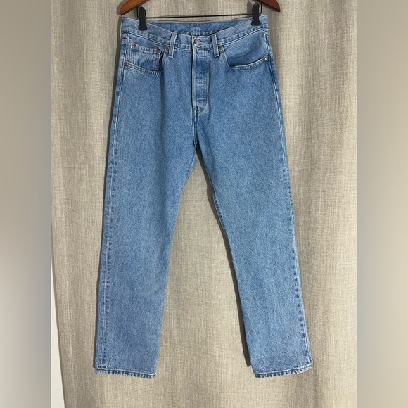 Levi's Other - Men’s Levi’s 501 Jean 30x30 90s Light Wash Button Fly Straight Leg